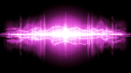 Wall Mural - electrical energy burst emanating across a black field of energy in powerful wave like intensity