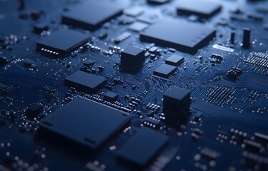 Aufkleber - Closeup circuit board technology, intricate design