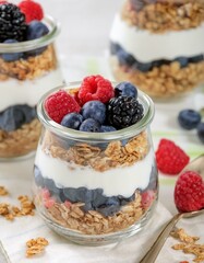 Canvas Print - Berry Yogurt Parfait