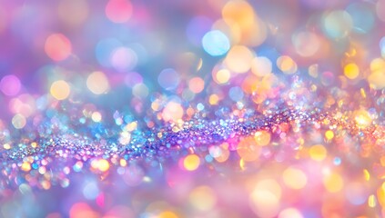Poster - Colorful bokeh glitter background