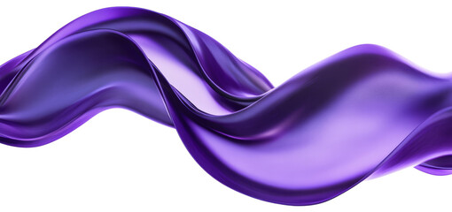 Poster - Abstract purple silk wave, elegant and smooth motion. Modern art concept