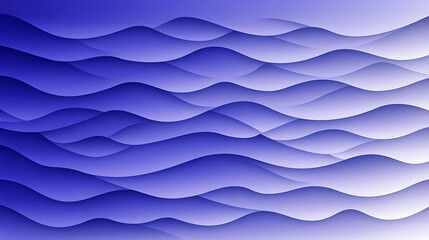Poster - Gradient Layered Waves Soft Light and Shadow Abstract Decorative Background Art