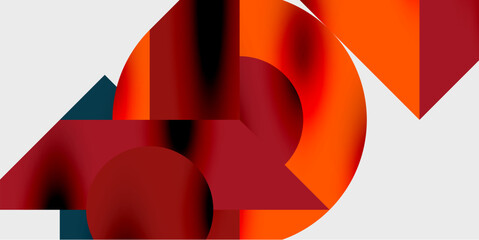 Aufkleber - Vibrant abstract background circles with smooth gradients, creating a dynamic and modern design. Ideal for creative, tech, or contemporary-themed projects