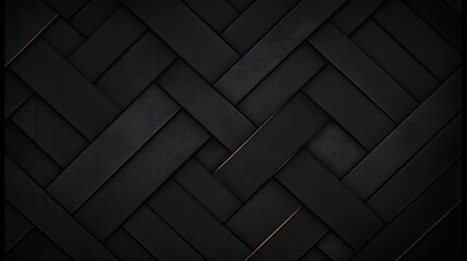 Poster - Interwoven Texture of Dark Rectangular Bars Creates an Abstract and Modern Graphic Resource Image