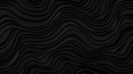 Poster - Intricate Dark Wave Abstract Background Design Digital Art Modern Graphic Fluid Motion Lines Texture