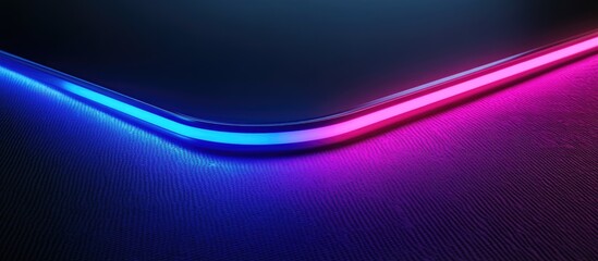 Poster - Neon Light Curves on Dark Surface