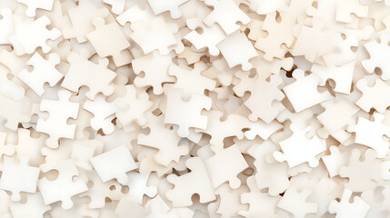 Poster - Puzzle Pieces Galore Abstract Background of Complexity and Connection Challenge Concept