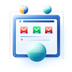 Poster - Webpage with checks, data, and feedback