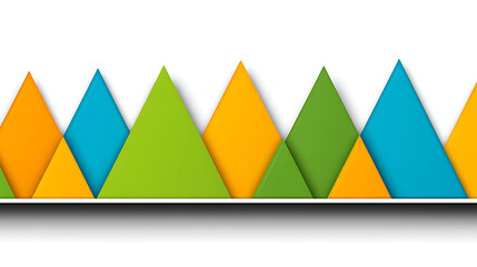 Poster - Vibrant Geometric Triangles Colorful Pattern Background Artistic Design Modern Conceptual Visuals