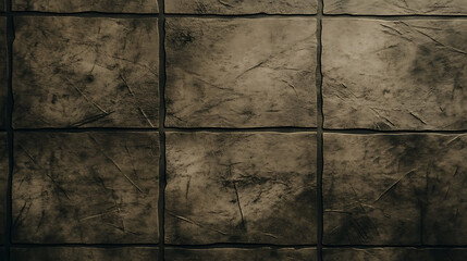 Poster - Weathered Stone Tile Surface with Detailed Textures and Gradients Under Subtle Illumination