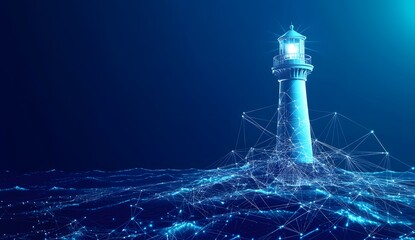 Aufkleber - Digital Lighthouse Guiding Network