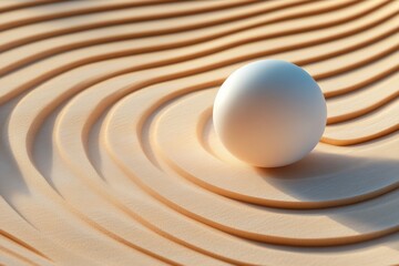 Aufkleber - Serene Peach-Toned Wave Art Elegant Textured Installations for Modern Spaces and Tranquil Branding - Premium Visuals for Luxury Interiors and Wellness Marketing