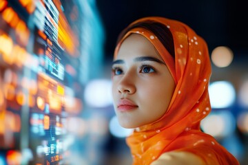 Aufkleber - Futuristic Pharma Strategy Diverse Team Merges Data Visualization with AI in Modern Corporate Setting - Enhancing Healthcare Innovation and Security