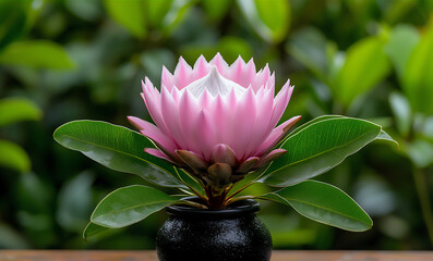 Canvas Print -  king protea flower