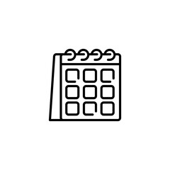 Poster - Calendar line icon. Universal creative premium symbol. Vector sign icon logo template. Vector illustration