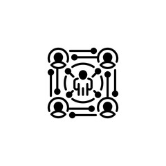 Poster - Networking line icon. Universal creative premium symbol. Vector sign icon logo template. Vector illustration