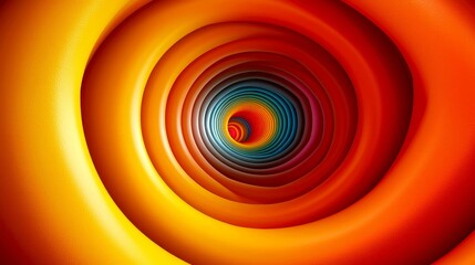 Wall Mural - abstract colorful spiral tunnel: vibrant swirling concentric circles background design. perfect for 