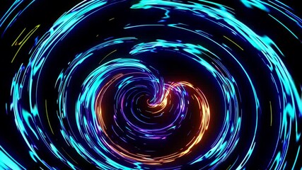 Fototapete - abstract blue background with spiral