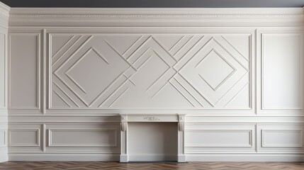 Wall Mural - design wall with molding