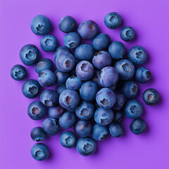 Wall Mural - blueberries in a row