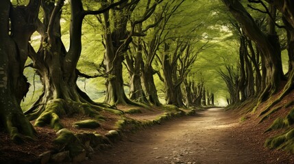 Wall Mural - tranquility beech trees