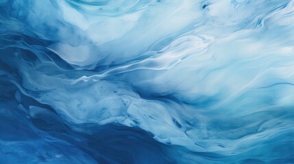 Canvas Print - waves abstract blue patterns