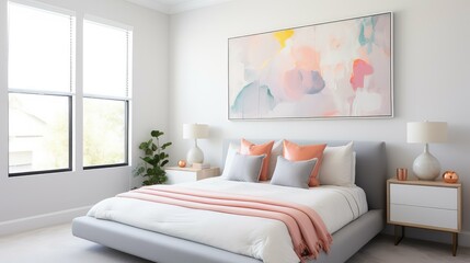 Wall Mural - vibrant blank wall home