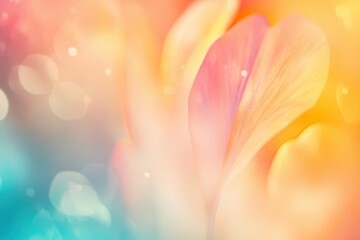 Aufkleber - Pastel Flower Petals Soft Focus Macro Photography