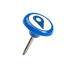 Fototapete - Place Holder Location Pin Mark isolated on transparent background  