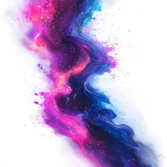 Wall Mural - Abstract Cosmic Swirl with Vibrant Colors in a Stunning Display of Artistry and Energy