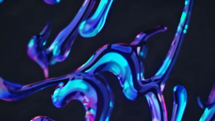 Poster - abstract blue background