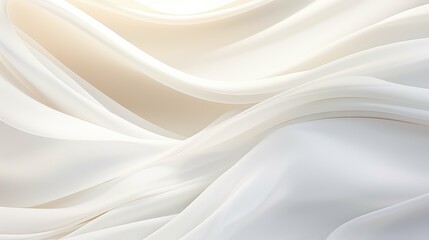 Wall Mural - dreamy white abstract curves