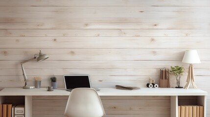 Wall Mural - home white wash wood wall