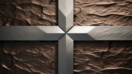 Poster - metal cross texture