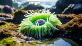 tentacles giant green anemone