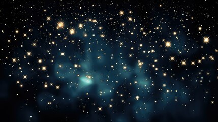 celestial black stars background