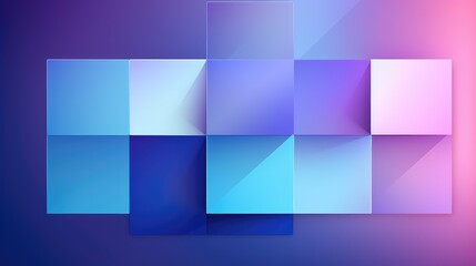 Wall Mural - dynamic purple and blue gradient background