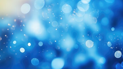 Wall Mural - ethereal blue bokeh background