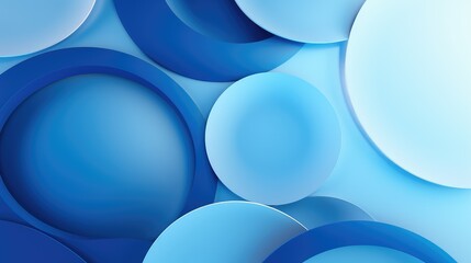 Wall Mural - balance blue abstract background circles