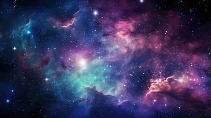 Wall Mural - stars purple blue galaxy