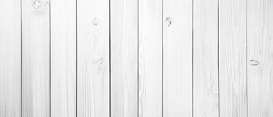 Canvas Print - Whitewashed wood wall texture background (1)