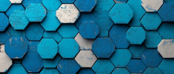 Poster - Geometric abstraction employed as a background for medical and scientific themes