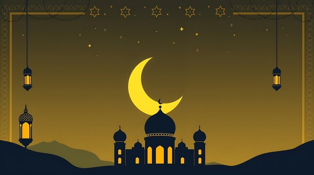 Islamic Background design for Ramadan Karen Vector Template