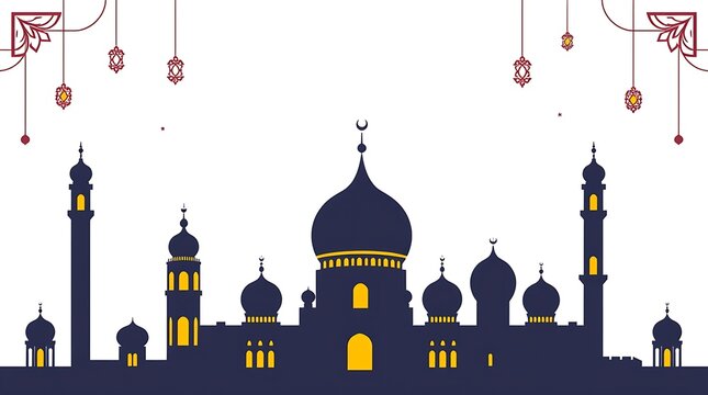 Islamic Background design for Ramadan Karen Vector Template