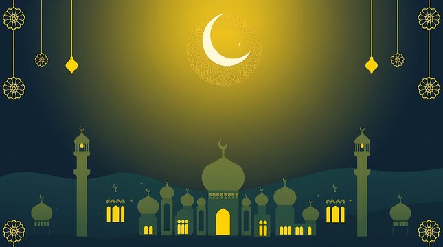 Islamic Background design for Ramadan Karen Vector Template