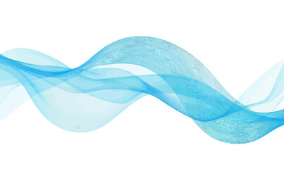 Poster - Abstract Blue Wave Lines for Digital Design and Business Branding Concepts