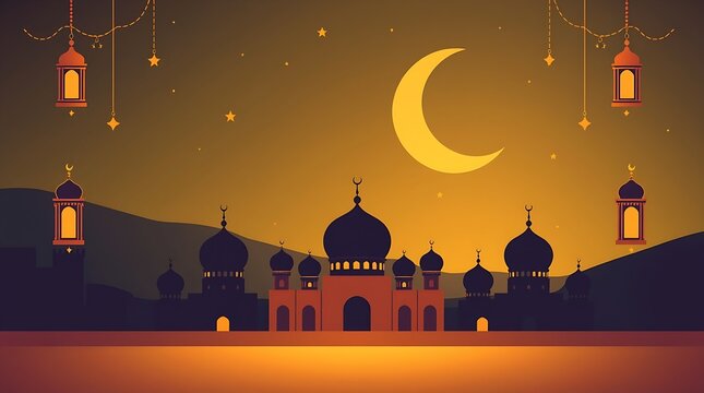 Islamic Background design for Ramadan Karen Vector Template