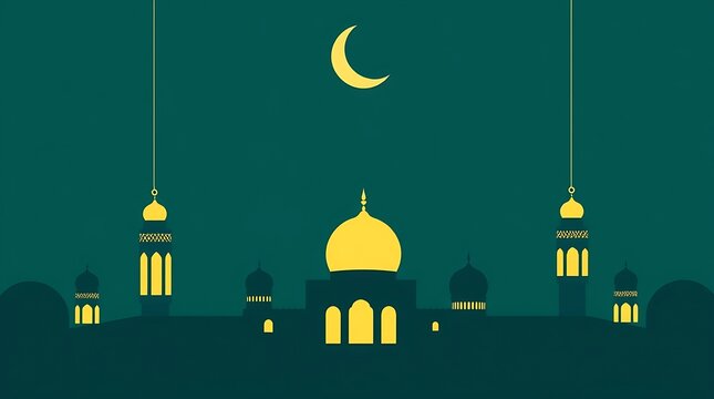 Islamic Background design for Ramadan Karen Vector Template