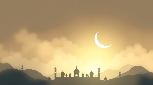 Islamic Background design for Ramadan Karen Vector Template