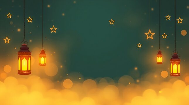 Islamic Background design for Ramadan Karen Vector Template